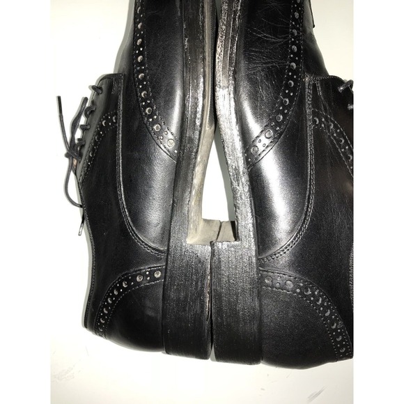 Johnston & Murphy J&M Est. 1850 Wing Tip Black Oxfords 20-5721 Men's Size 11M - Picture 10 of 12